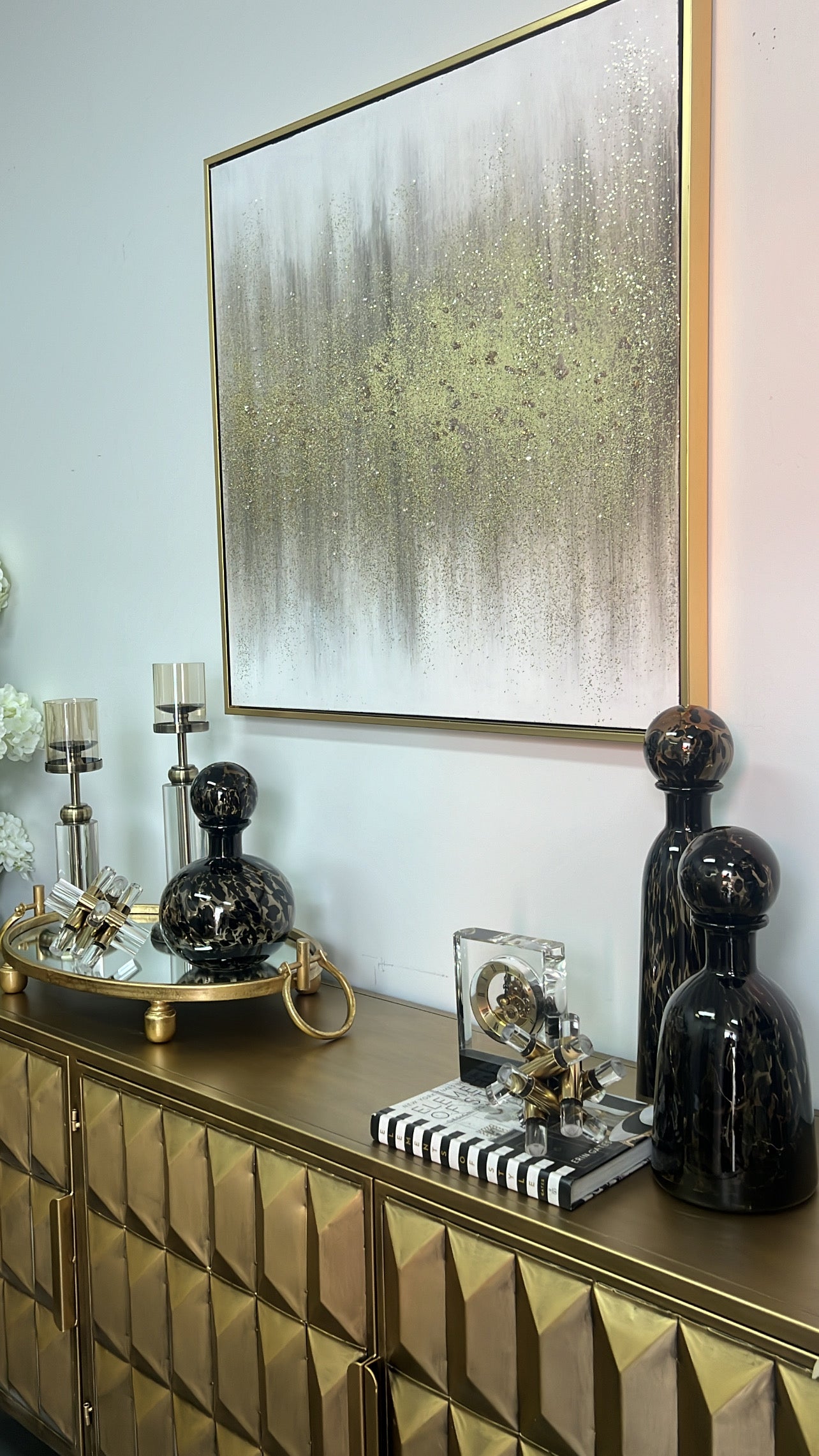 Acrylic Metal Cross Geometric - Luscious Homewares