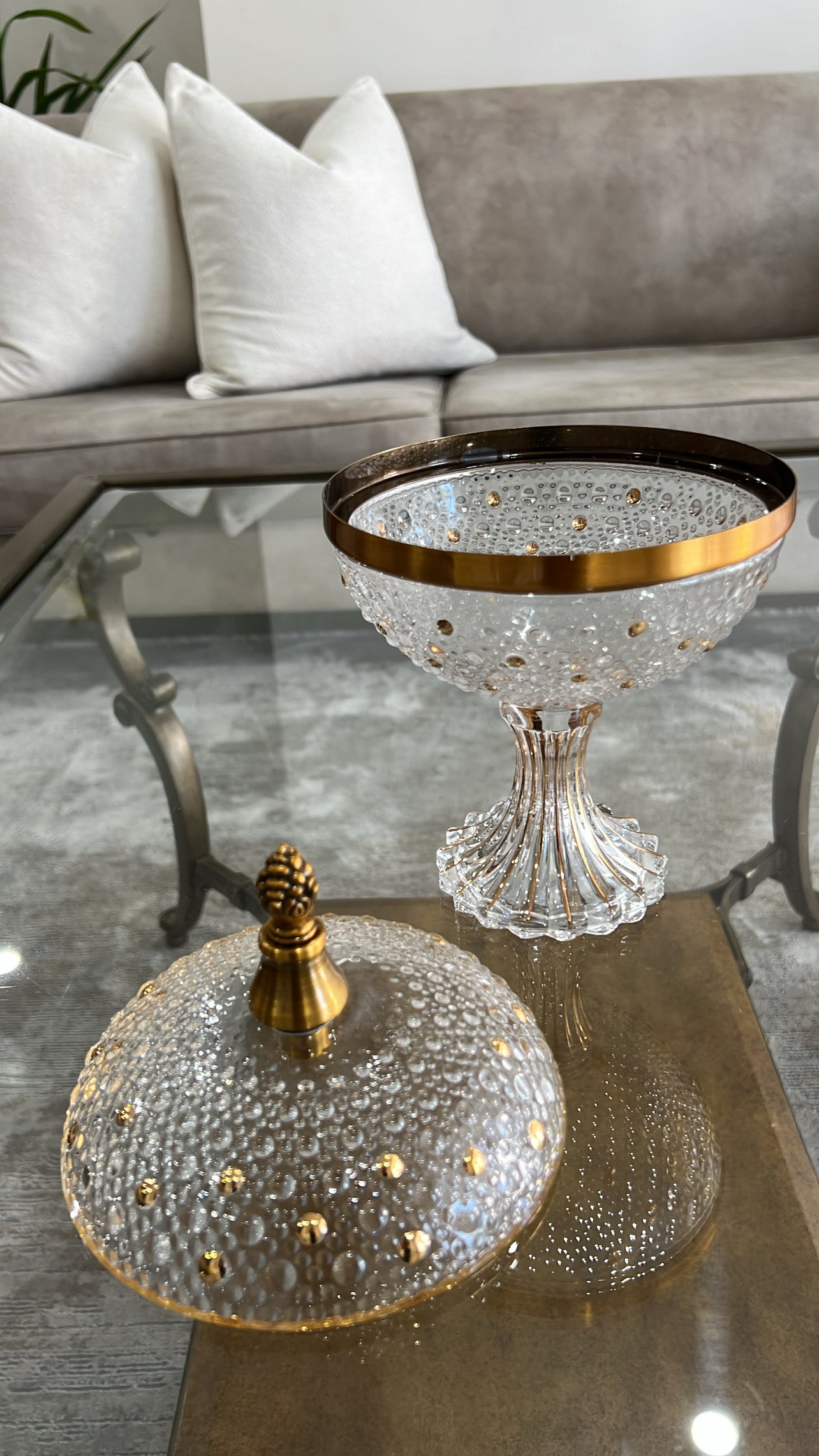 Alamir round dome Jar - Luscious Homewares