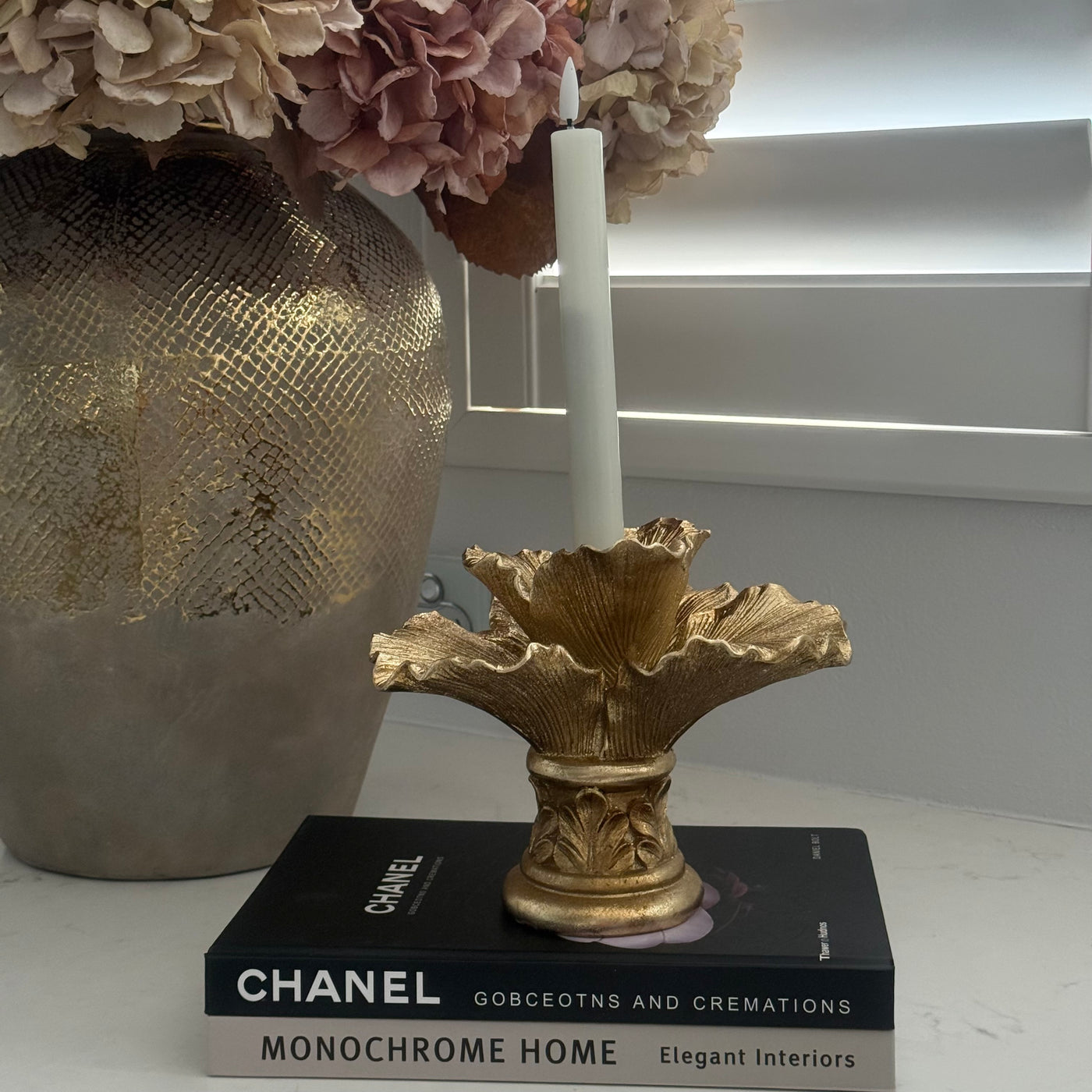 Florentine Gold Candle holder - Luscious Homewares