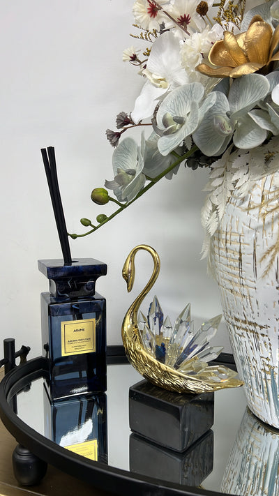 Gold swan figurine - Luscious Homewares