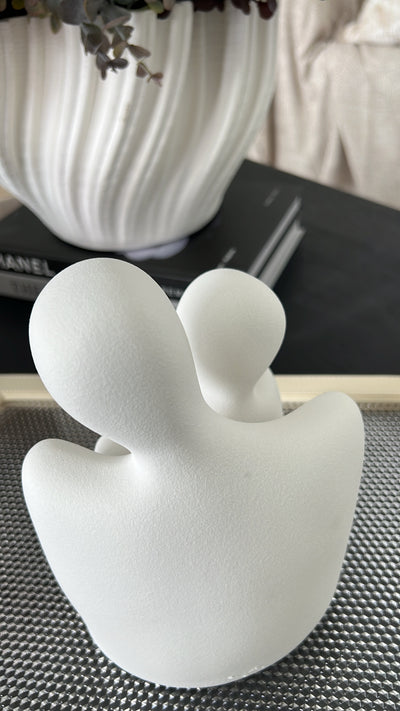 Embrace white statues - Luscious Homewares