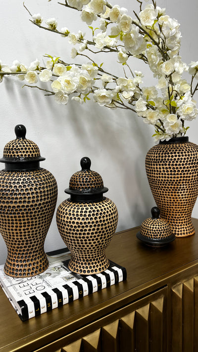 Pablo ginger jars - Luscious Homewares