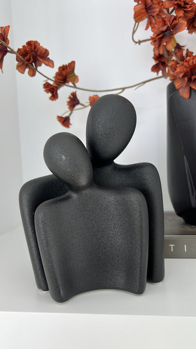 Embrace black statues - Luscious Homewares