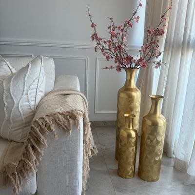 Gold large Floor vase - Luscious Homewares