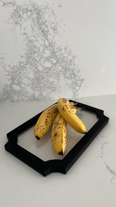 Black decorative / serving tray - Luscious Homewares