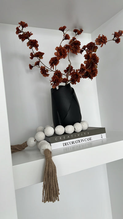 Stone decorative bead chain tassels - Luscious Homewares