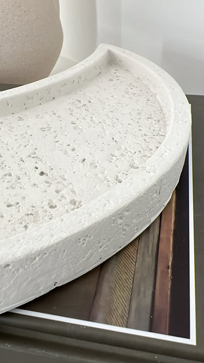 Stone moon tray - Luscious Homewares