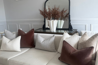 Bianca off white cushion - Luscious Homewares