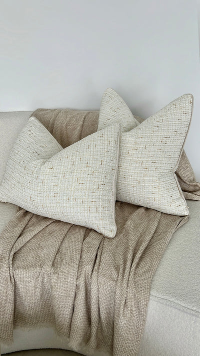 Natural braided Throw - Luscious Homewares