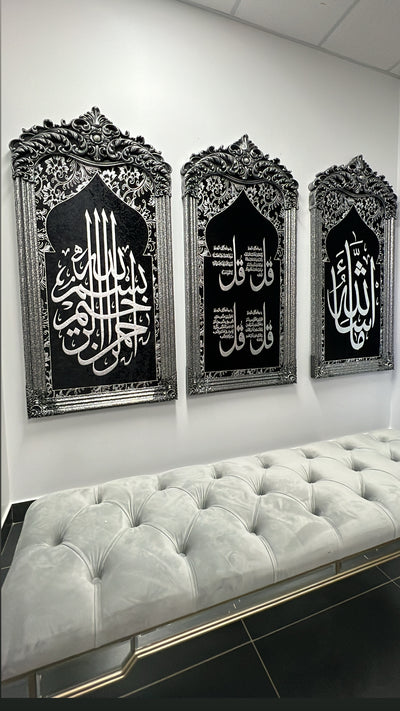 Calligraphy black and silver kid - Luscious Homewares