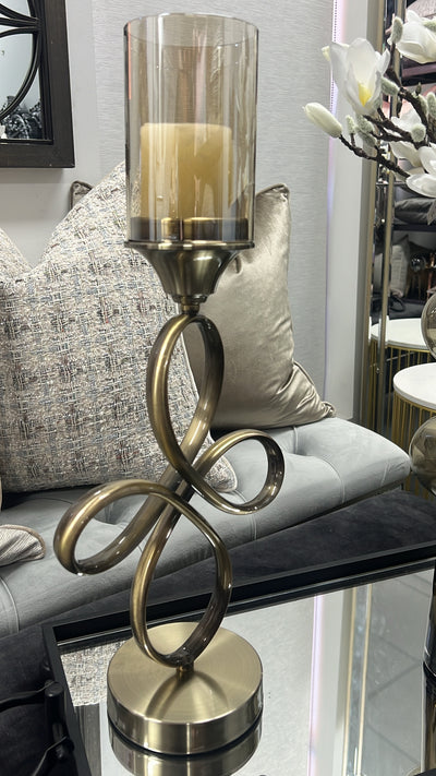 Charlene bronze Candle holder - Luscious Homewares