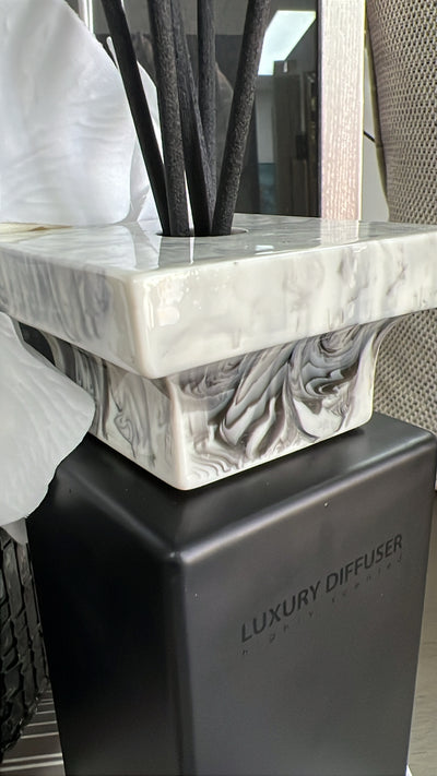 Luxury black Marble diffuser Mokara scent 500ml - Luscious Homewares