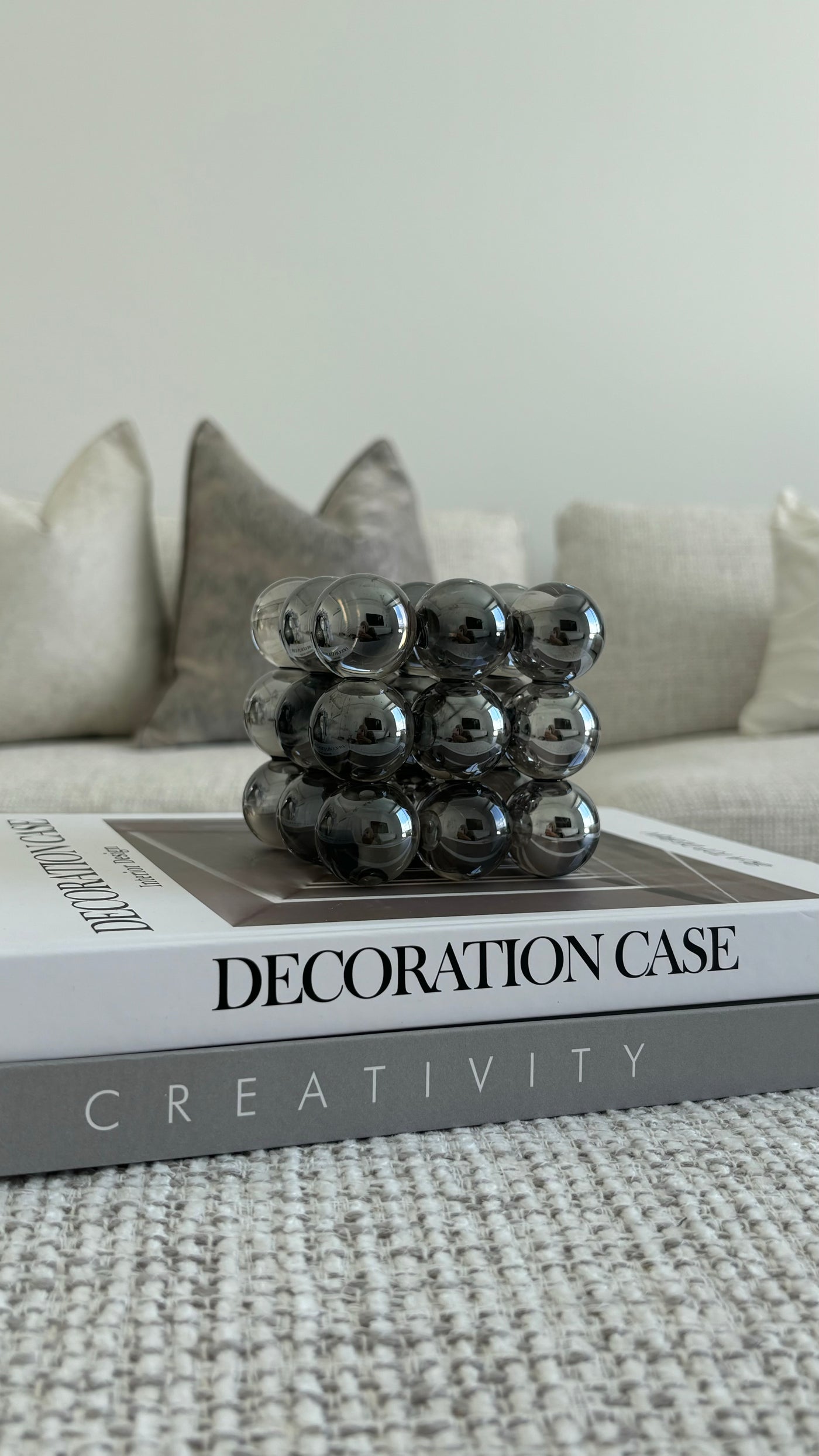 Crystal sphere sculpture - Luscious Homewares