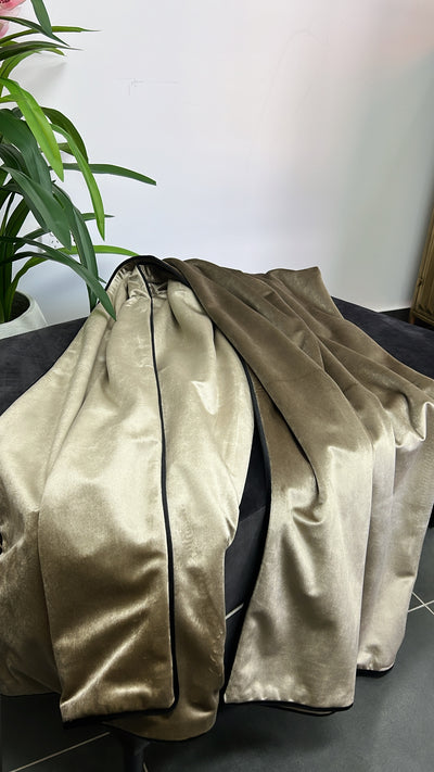 Senyorita dark champagne throw 140x220cm - Luscious Homewares