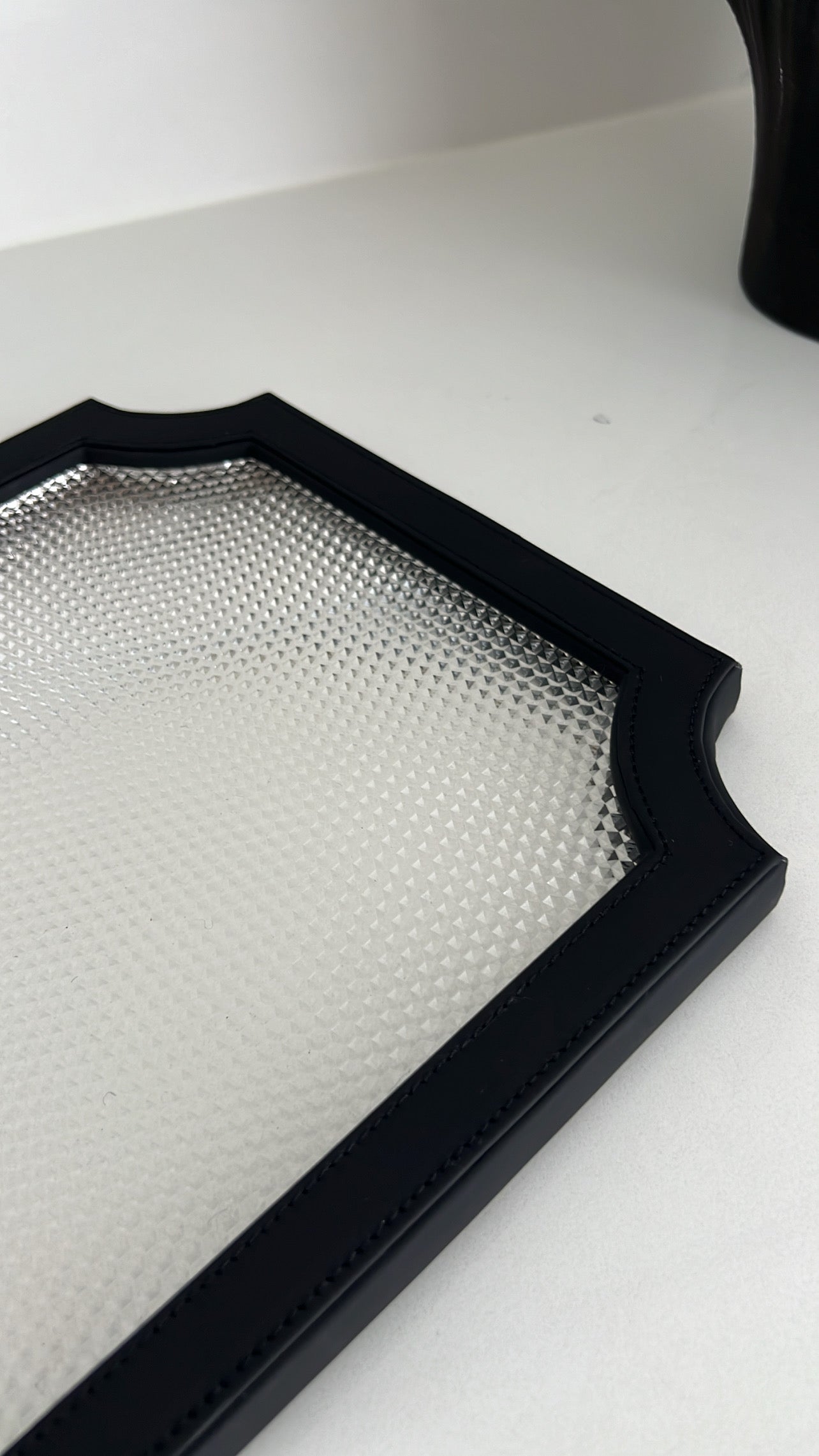 Black decorative / serving tray - Luscious Homewares