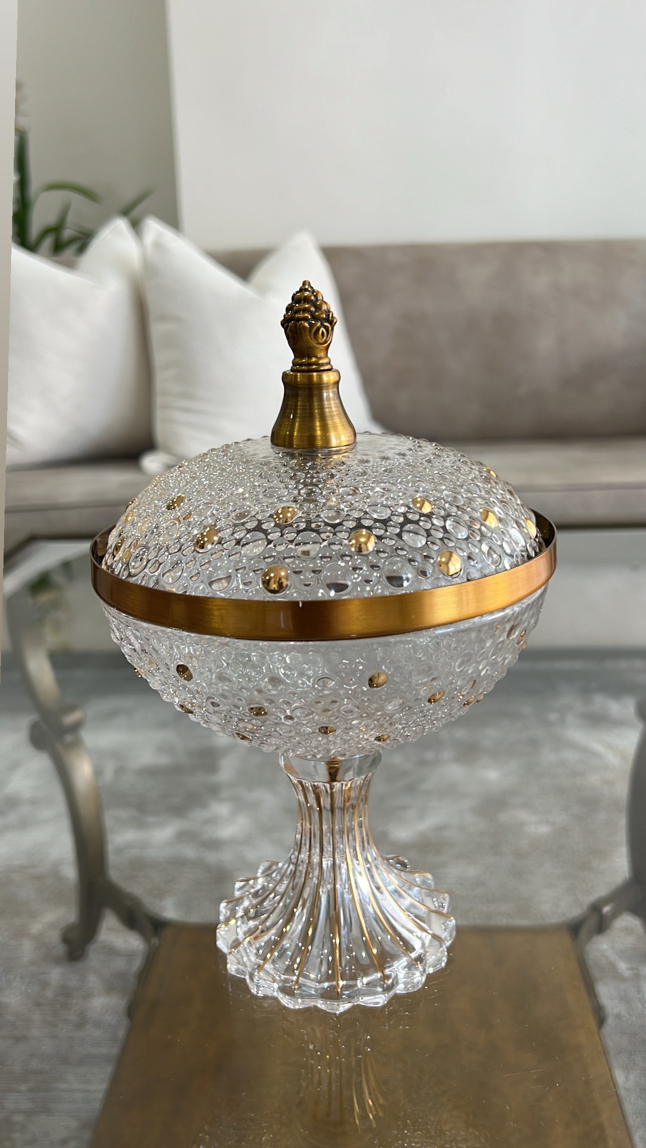 Alamir round dome Jar - Luscious Homewares