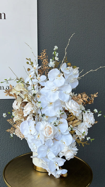 White spirit floral arrangement - Luscious Homewares
