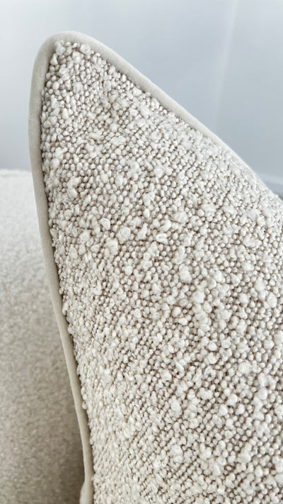 Boucle neutral cushion - Luscious Homewares