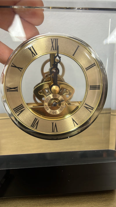 Gallery Crystal mechanical clock - Luscious Homewares