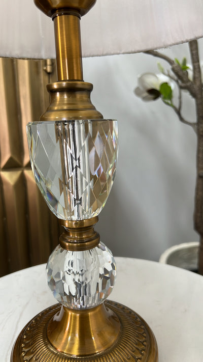 Lacey Crystal table Lamp - Luscious Homewares