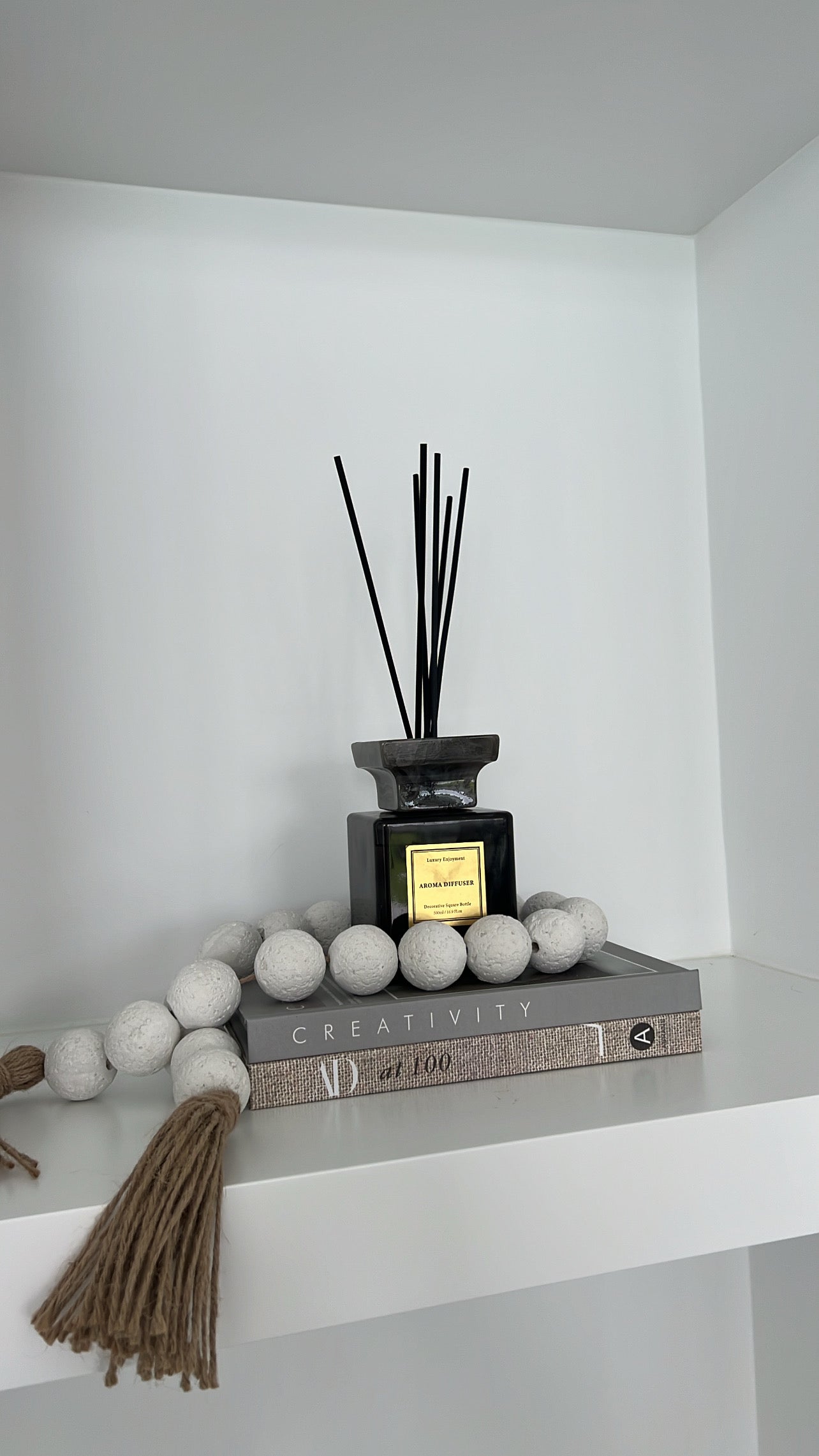 Stone decorative bead chain tassels - Luscious Homewares