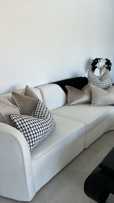 Celestial Echo neutral cushion - Luscious Homewares