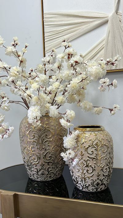 Luxe Fleur gold vase - Luscious Homewares
