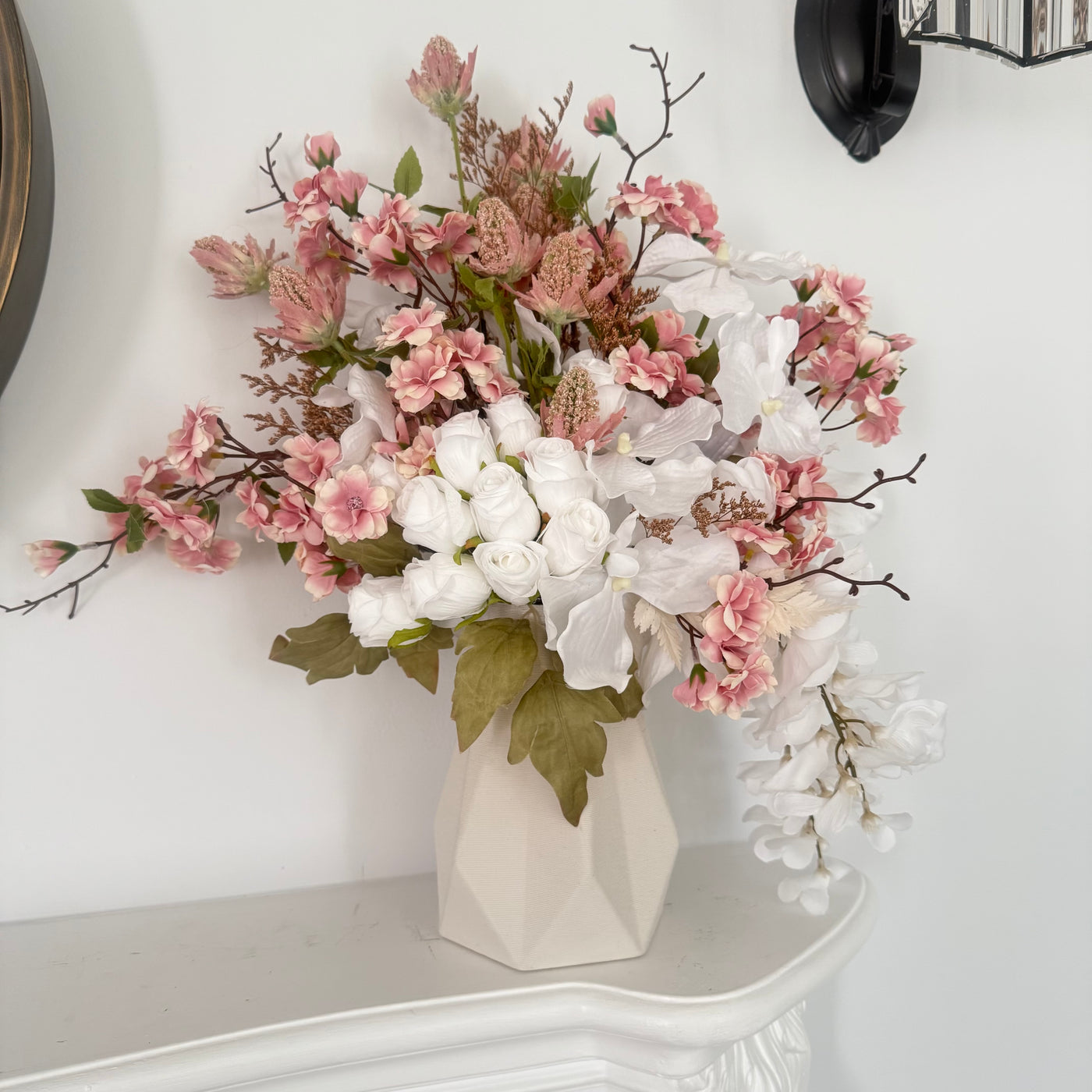Plush bloom Floral Arrangement - Luscious Homewares