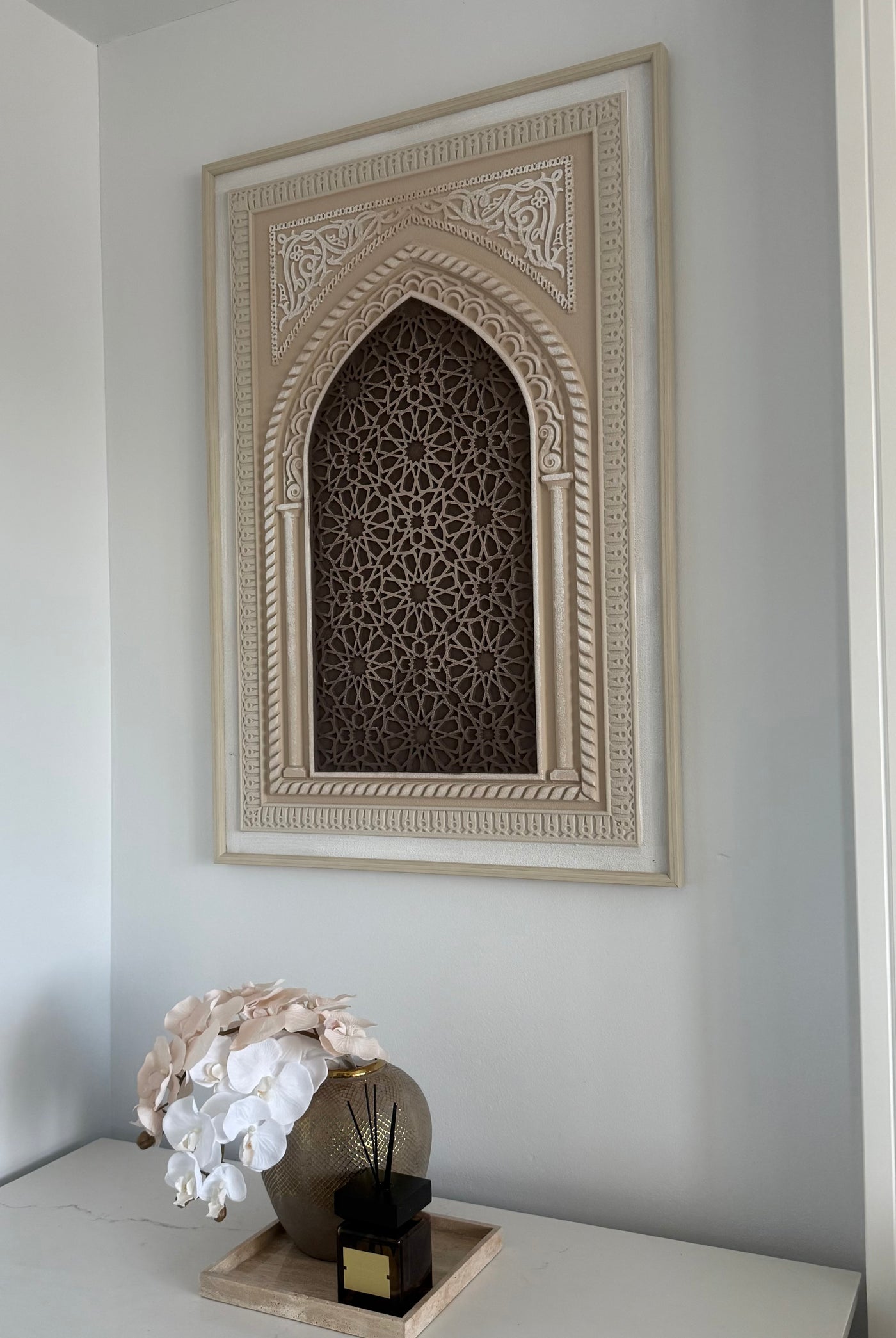Moroccan style wall frame stone effect - Luscious Homewares