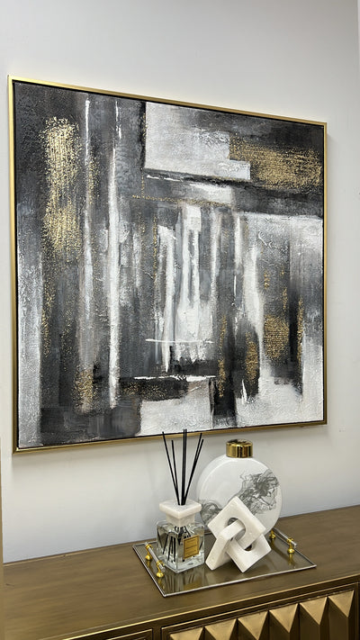 Abstracts Gold frame wall art - Luscious Homewares