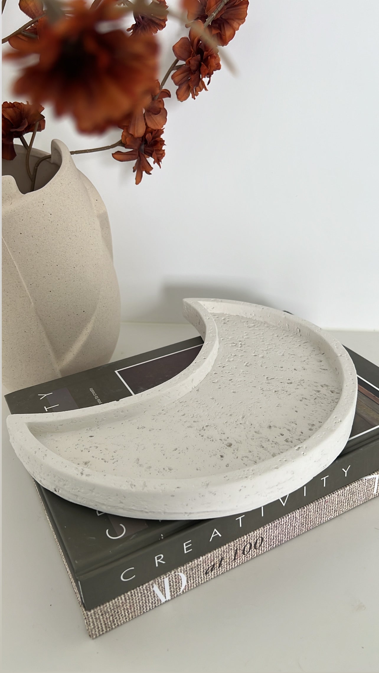 Stone moon tray - Luscious Homewares