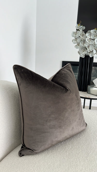 Luxe pewter grey 55x55 - Luscious Homewares