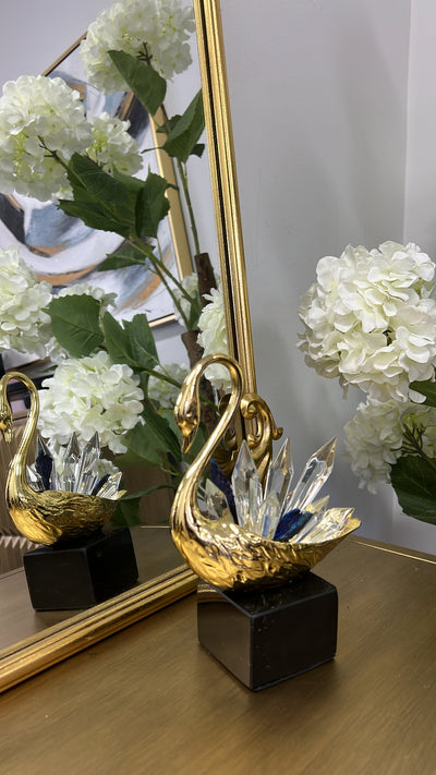 Gold swan figurine - Luscious Homewares