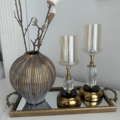 Zohar Crystal candle holders