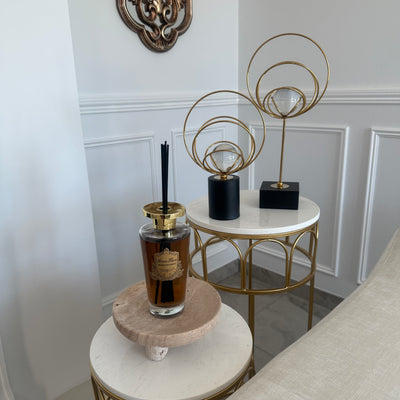 Universal gold crystal decorative stand set of 2 - Luscious Homewares