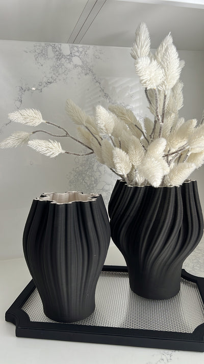 Black decorative / serving tray - Luscious Homewares