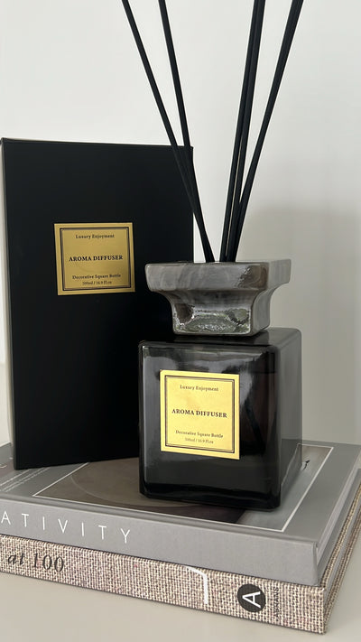 Luxury marble glass diffuser white Musk  500ml - Luscious Homewares