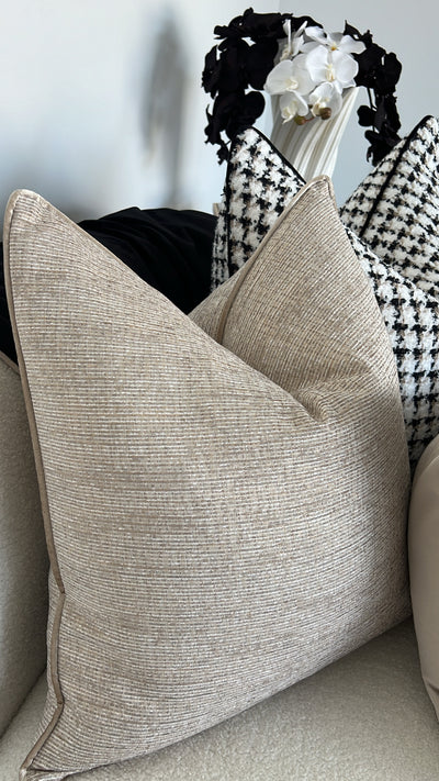 Celestial Echo neutral cushion - Luscious Homewares