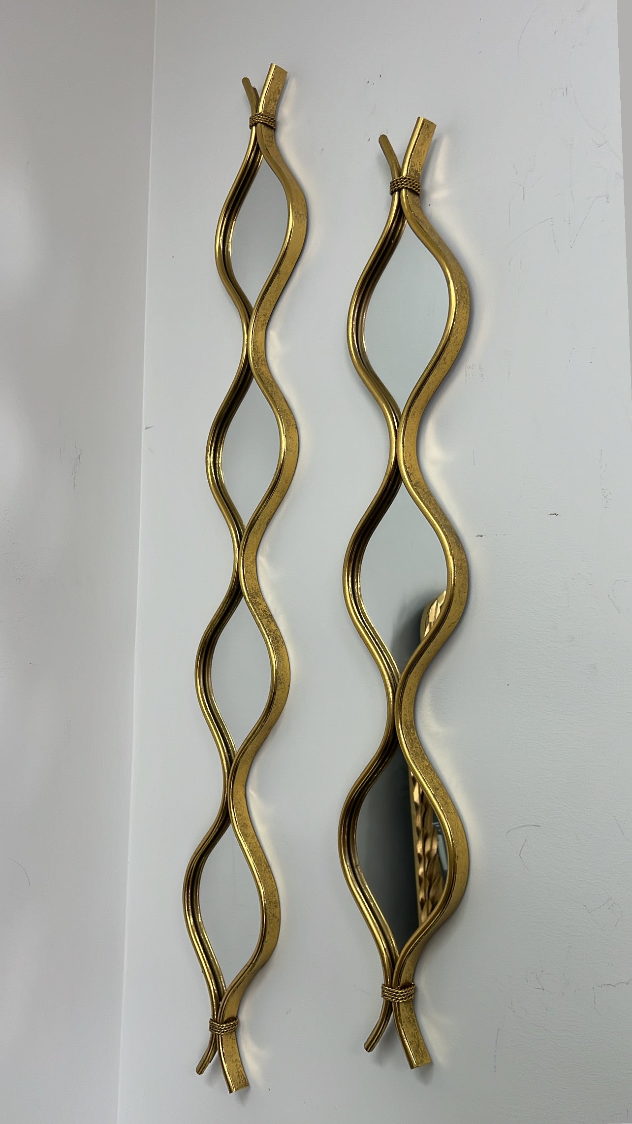 Gold teardrop wall mirror - Luscious Homewares