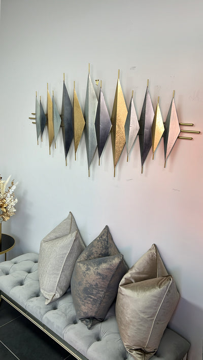 3D metal wall hanging sculpture - Luscious Homewares