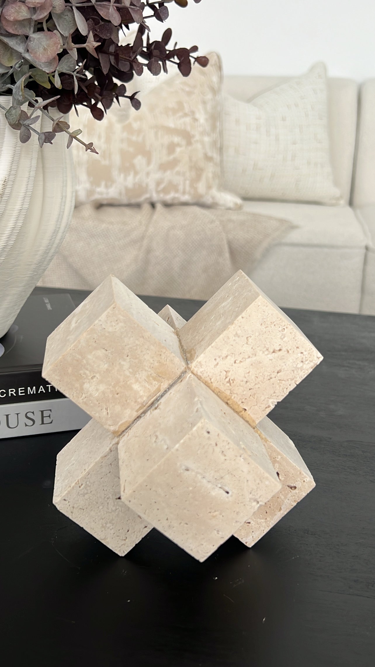 Geometric Travertine Stone - Luscious Homewares