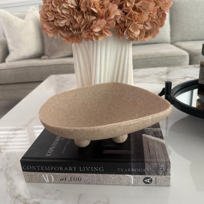 Sandstone footed bowl