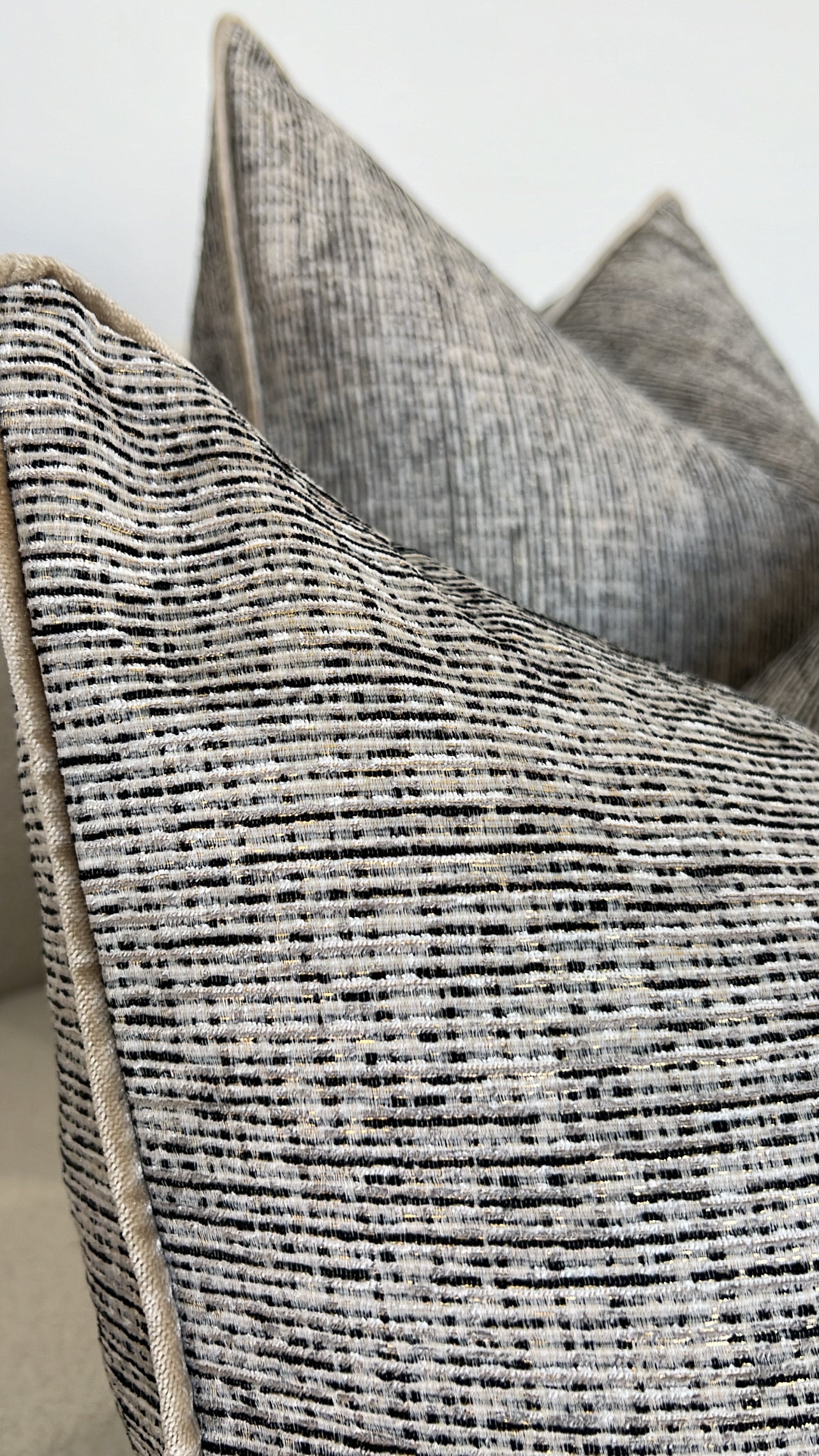 Celestial Echo black cushion - Luscious Homewares