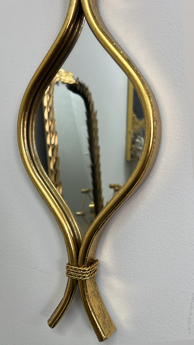 Gold teardrop wall mirror - Luscious Homewares
