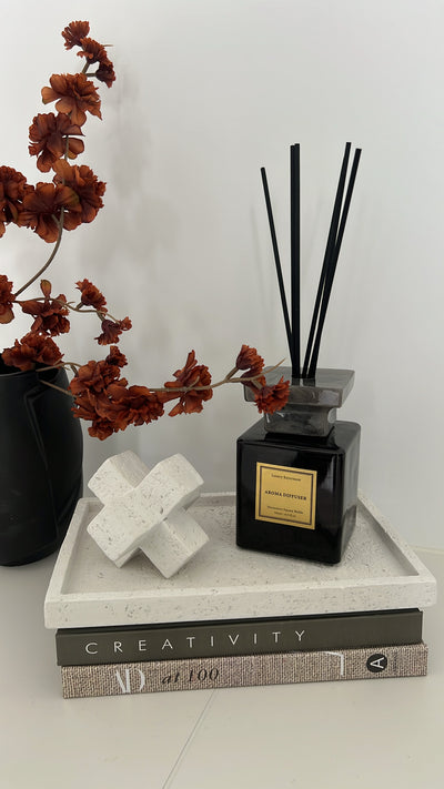 Geometric Stone sculpture - Luscious Homewares