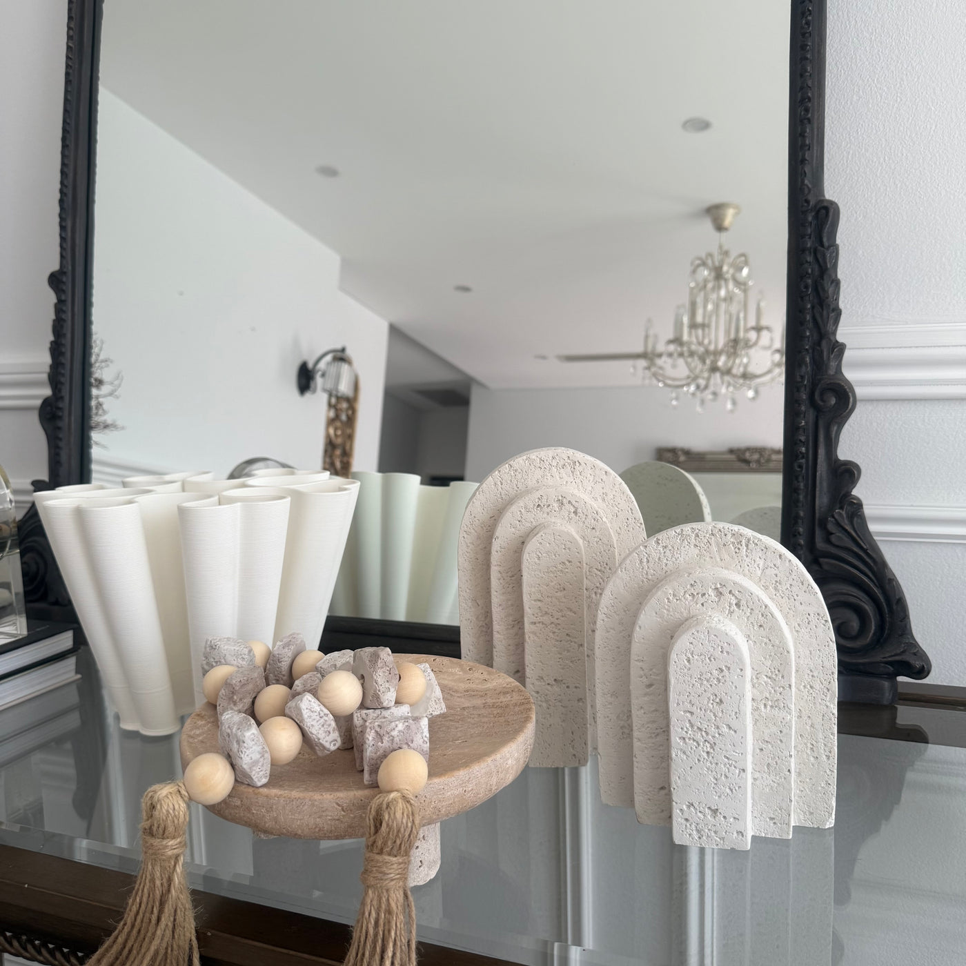 Terra Stone arch sculpture - Luscious Homewares