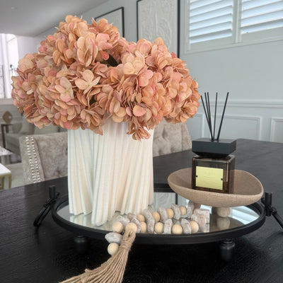 Hydrangeas + 3d print white vase