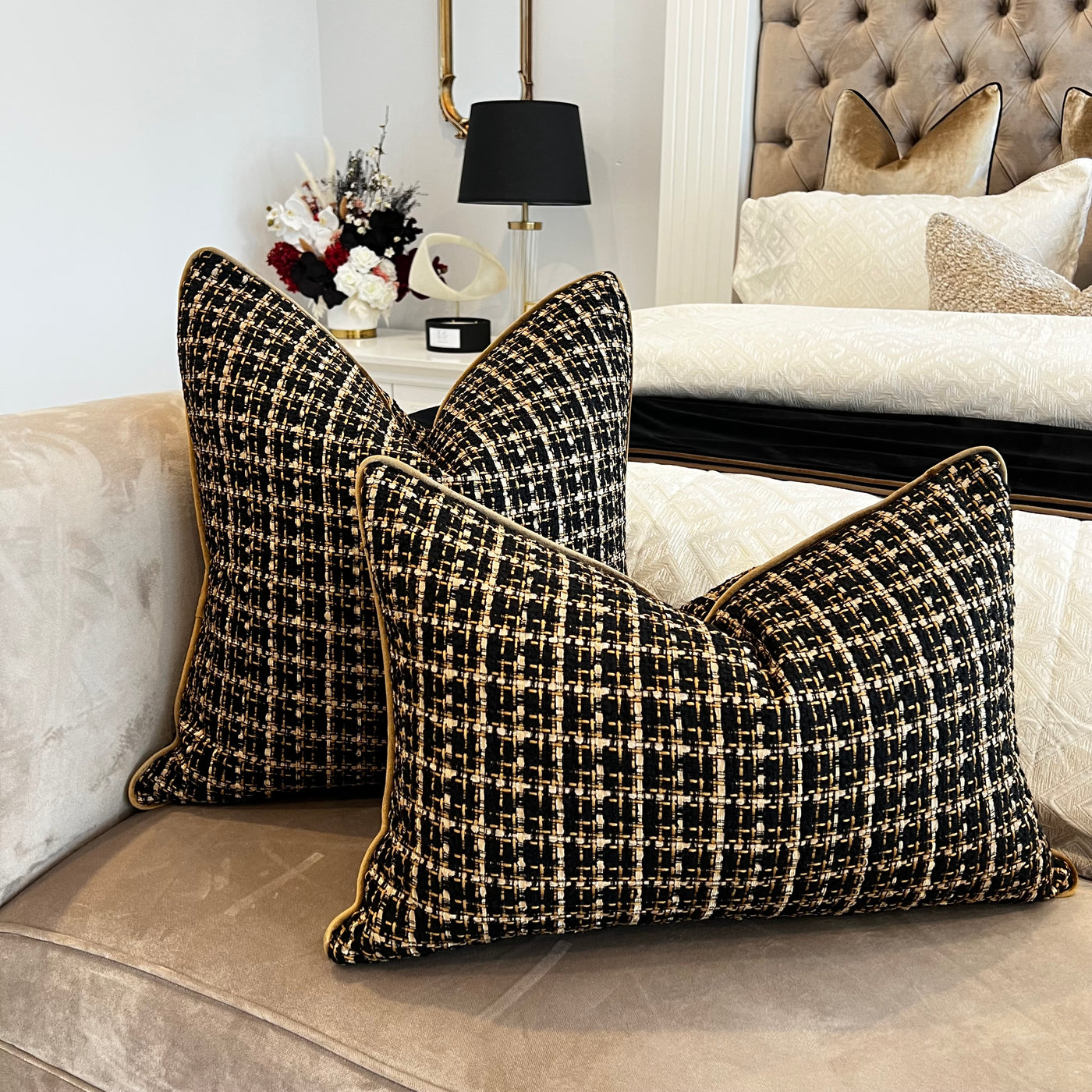 Fransico tweed Cushion - Luscious Homewares