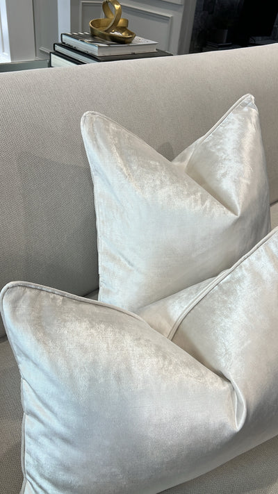De-luxe pearl velvet cushion - Luscious Homewares