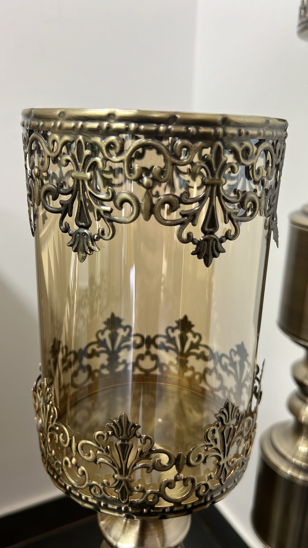 Cobra brass Floor candle holder - Luscious Homewares